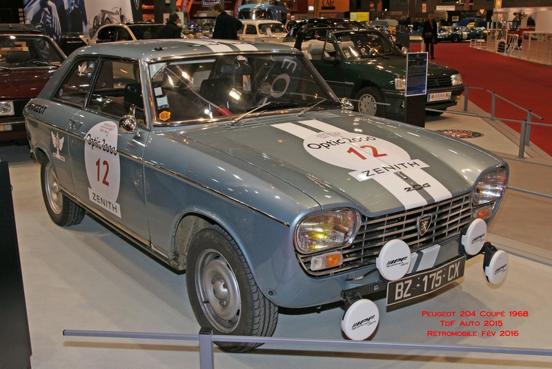 204 Coupe 1968 TdF Auto 2015  Rétromobile Fév 2016 (1).jpg