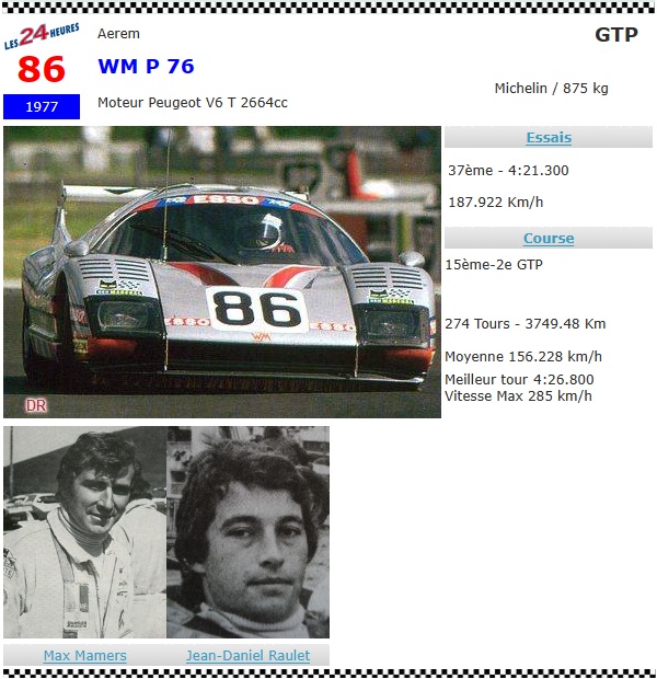 WM P76 Peugeot #86 Mamers_Raulet 15° 24H-Mans 1977.jpg