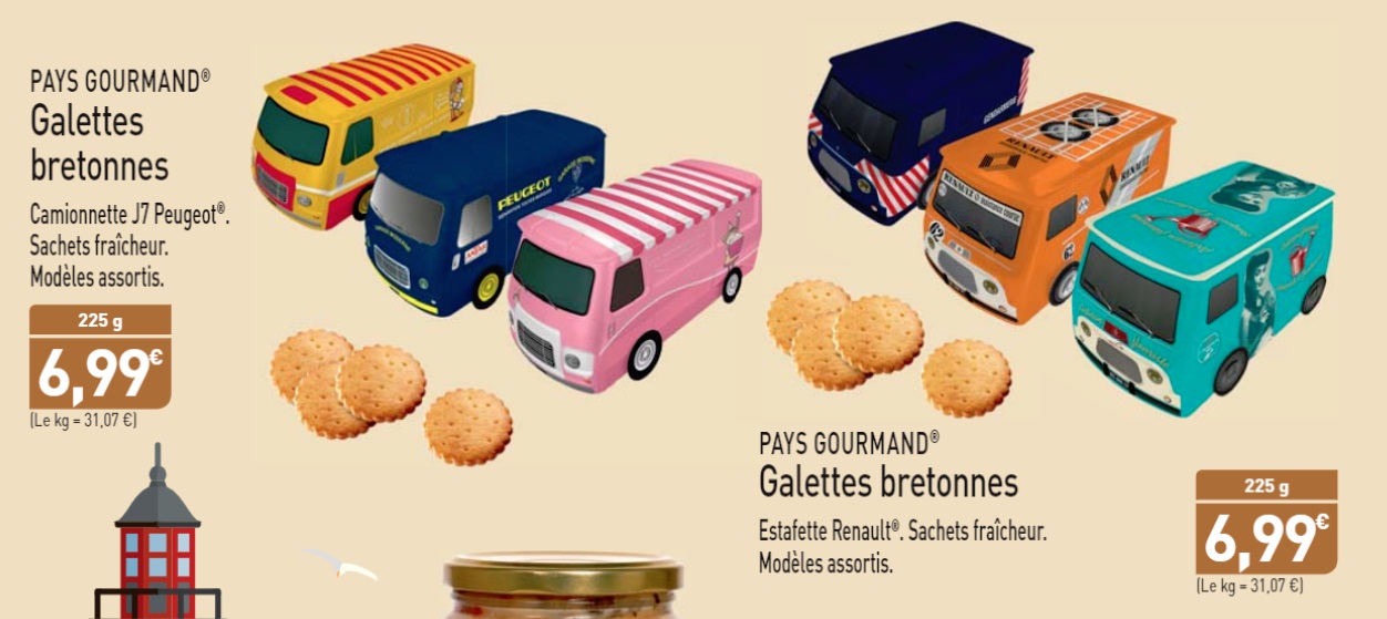 Galettes &quot;Pays Gourmand&quot; en boite métal chez Aldi