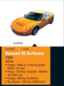 (Ixo CLC263 Ocat) HOMMELL berlinette RS jaune 1999.JPG