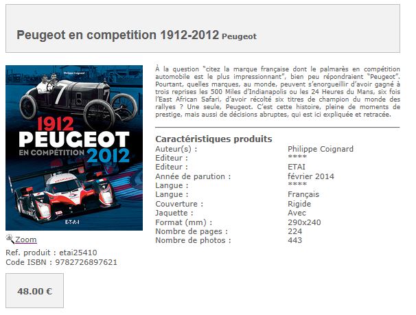 Peugeot en compétition - 1912-2012 (ETAI)an.JPG