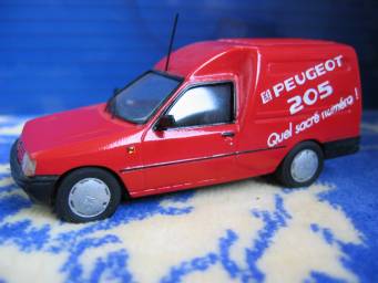 Peugeot 205 Multi F XAD fourgonnette Sapeurs Pompiers, JPS Miniatures Auto